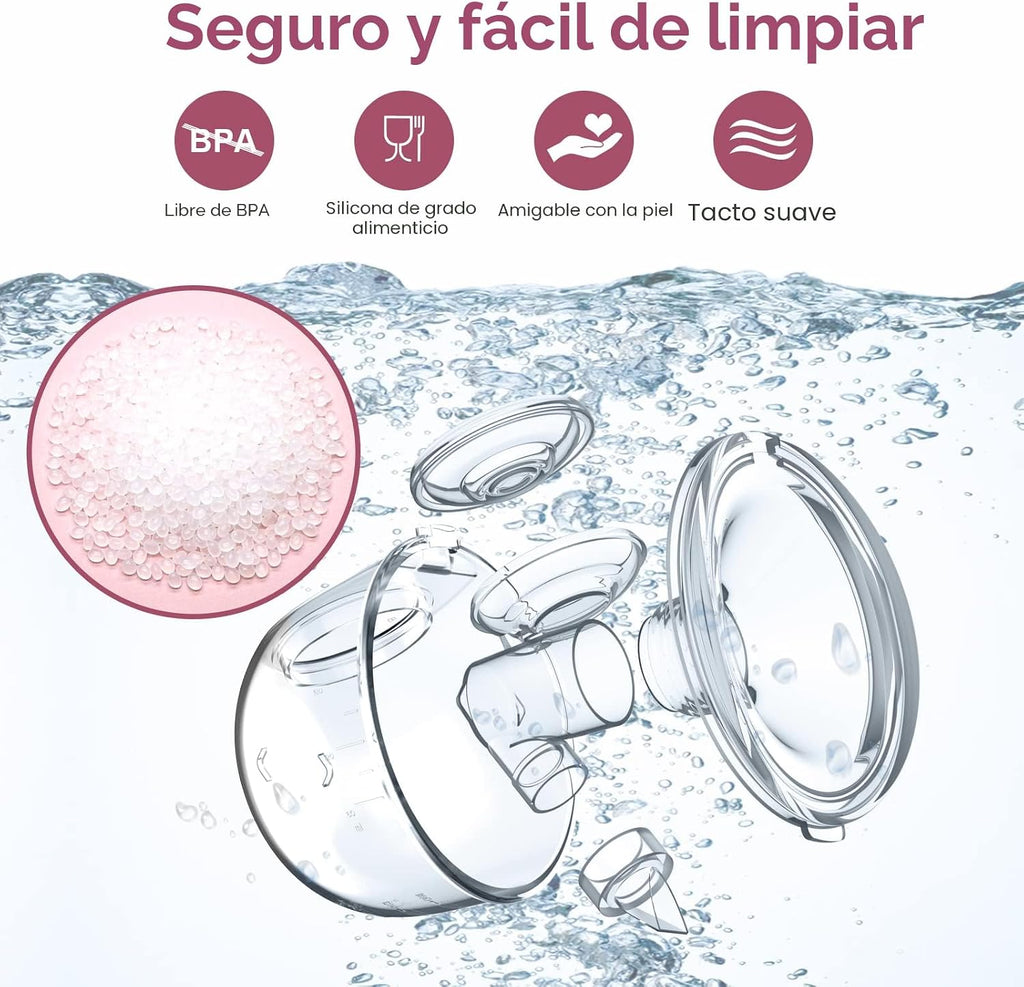 Extractor de Leche Eléctrico Portátil S12 — Manos Libres, Silencioso y Recargable | Ideal para Mamás Activas