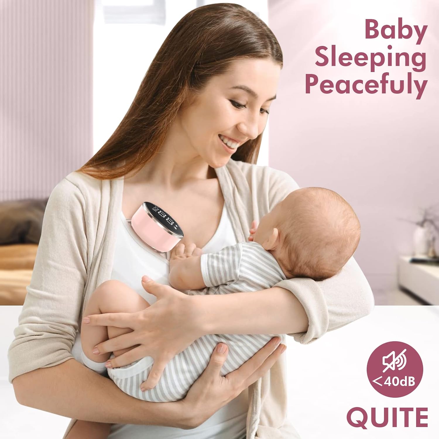Extractor de Leche Eléctrico Portátil S12 — Manos Libres, Silencioso y Recargable | Ideal para Mamás Activas